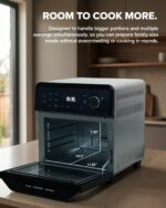 Nuwave Forno Friggitrice ad Aria Barbecue, 150 Preimpostazioni, Sonda Temperatura, Griglia Riscaldante, Nero Inox - immagine 9