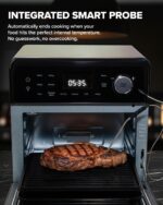 Nuwave Forno Friggitrice ad Aria Barbecue, 150 Preimpostazioni, Sonda Temperatura, Griglia Riscaldante, Nero Inox - immagine 6