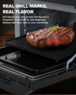 Nuwave Forno Friggitrice ad Aria Barbecue, 150 Preimpostazioni, Sonda Temperatura, Griglia Riscaldante, Nero Inox - immagine 4