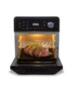 Nuwave Forno Friggitrice ad Aria Barbecue, 150 Preimpostazioni, Sonda Temperatura, Griglia Riscaldante, Nero Inox