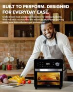 Nuwave Forno Friggitrice ad Aria Barbecue, 150 Preimpostazioni, Sonda Temperatura, Griglia Riscaldante, Nero Inox - immagine 7