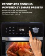 Nuwave Forno Friggitrice ad Aria Barbecue, 150 Preimpostazioni, Sonda Temperatura, Griglia Riscaldante, Nero Inox - immagine 3