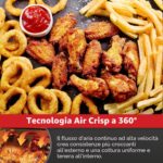 Friggitrice ad Aria Emeril Lagasse 360 XL in Acciaio Inox, 16 Funzioni, 9-in-1 con Girarrosto - immagine 4