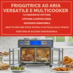 Emeril Lagasse Everyday French Door 360 Friggitrice ad Aria 25 Qt - Doppia Zona Temperatura, 10 Elettrodomestici in 1 - immagine 2