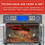 Emeril Lagasse Everyday French Door 360 Friggitrice ad Aria 25 Qt - Doppia Zona Temperatura, 10 Elettrodomestici in 1 - immagine 4