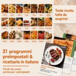 Friggitrice ad Aria Calda XXL OIMIS 30L 1800W, Forno Elettrico 30-230°C con Tecnologia Doppio Ciclone - immagine 5